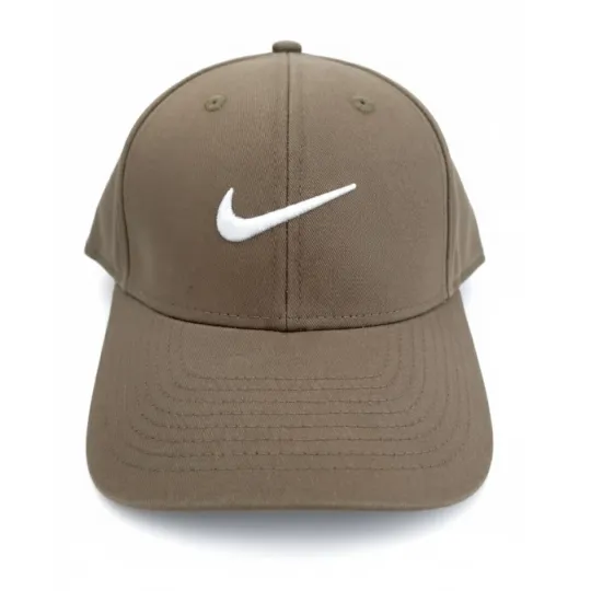 Nike Brown Cap – White Swoosh